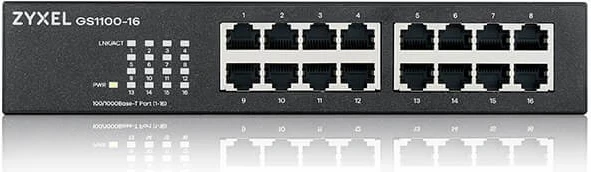 Preklopnik Zyxel GS1100-16-EU0103F, 16x LAN priključkov