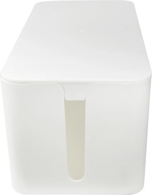 Karton za upravljanje kablov LogiLink, plastičen, bel, 400 x 135 x 160 mm