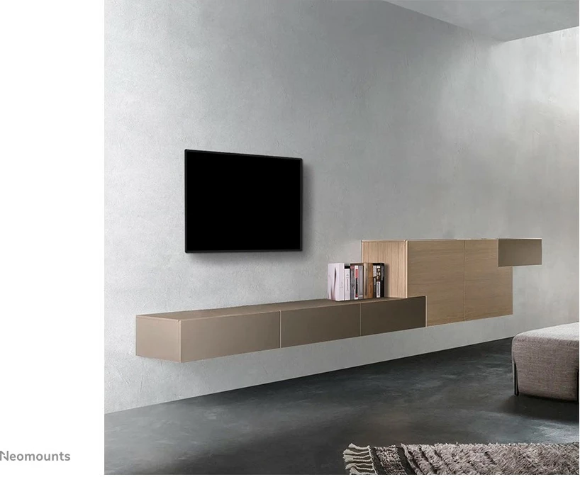 Stenski nosilec za TV, Newstar WL30S-850BL12, fiksni, 24–65 inch, jeklo, črn