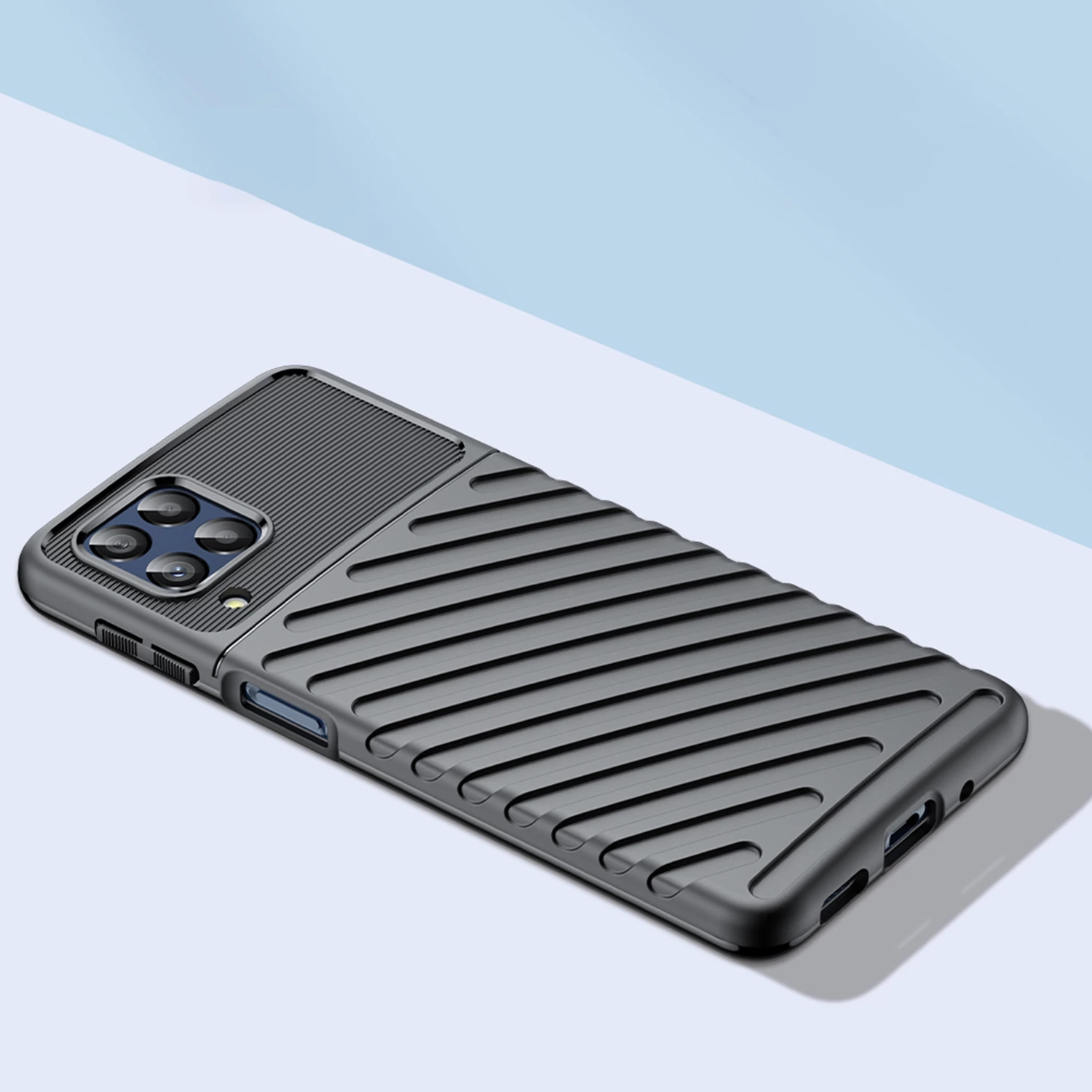 Zaščitni ovitek Hurtel Thunder za Samsung Galaxy M53 5G, črn
