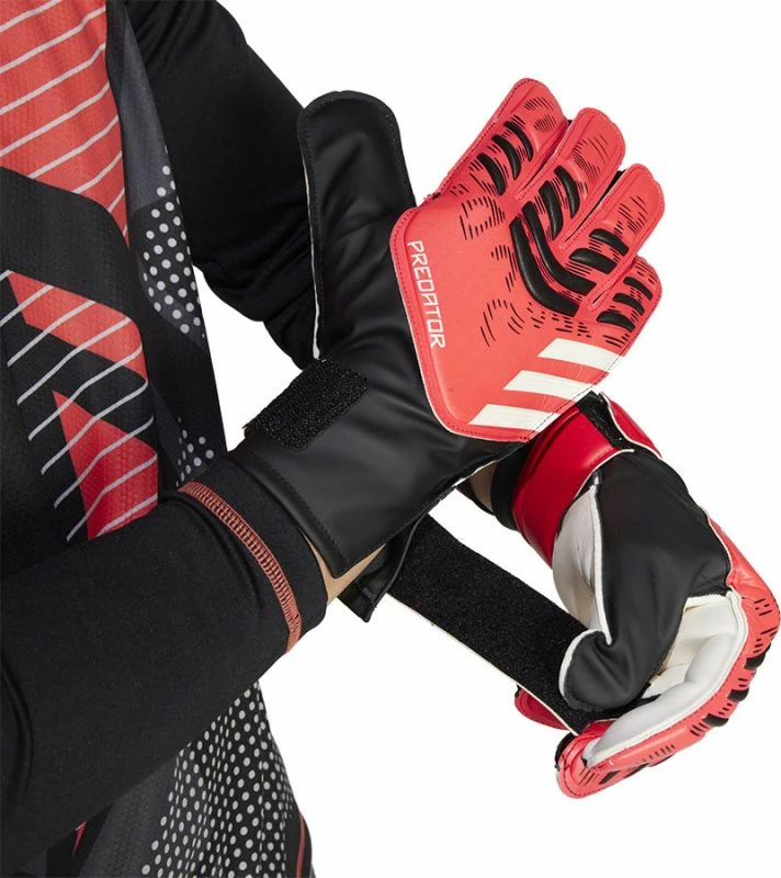 Doreza za vratarja, adidas Predator GL TRN M, bele in rdeče