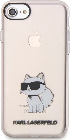 Ovitek Choupette, Karl Lagerfeld KLHCI8HNCHTCP za iPhone 7/8/SE 2020/SE 2022, rožnat