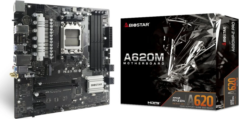 Matična plošča Biostar A620MP-E PRO, AMD Socket AM5, DDR5, 128 GB