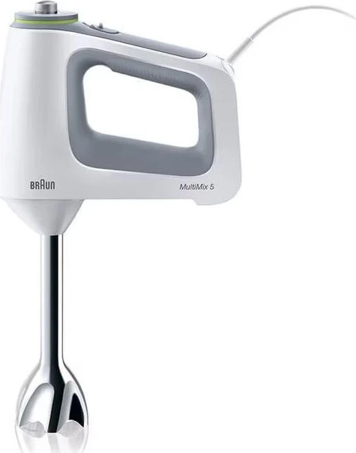 Mikser za ročno mešanje MultiMix 5 Braun HM5137WH, 750 W, 9 hitrosti, bela-siva