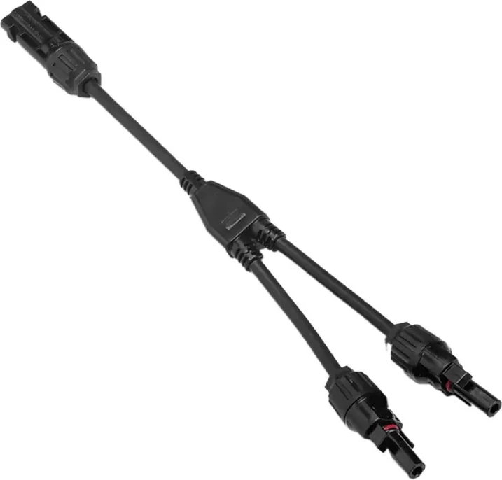 Kabel za povezavo sončnih panelov EcoFlow, 30 cm, črn