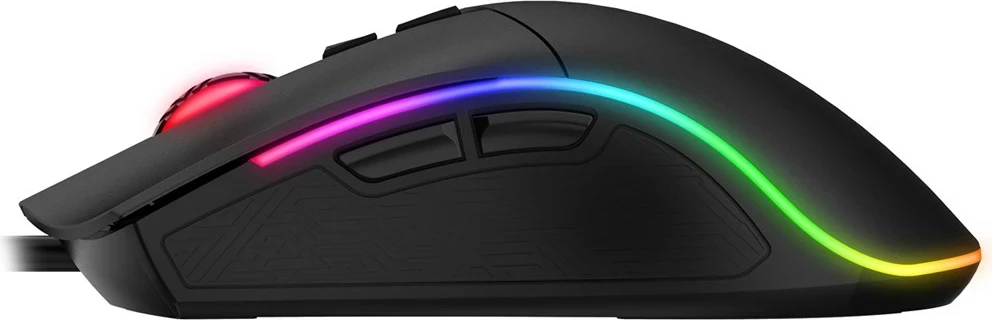 Optični igralni miš Havit MS1001S, USB, črno-siva