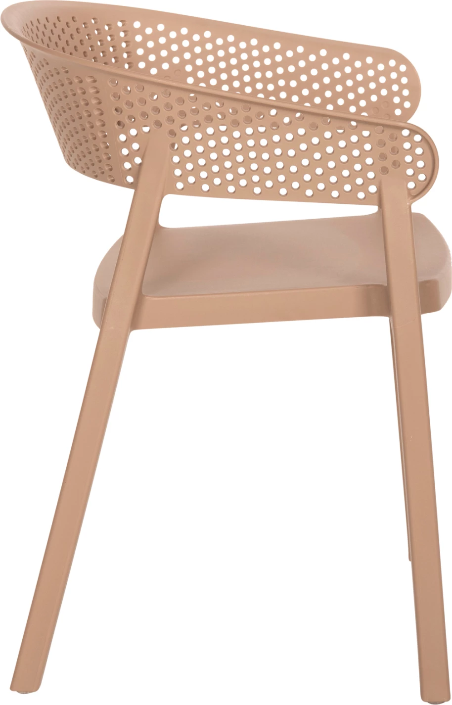 Polipropilenski naslanjač PERFOE FH5941.03 v kapučino barvi 53,5x50,5x73H cm