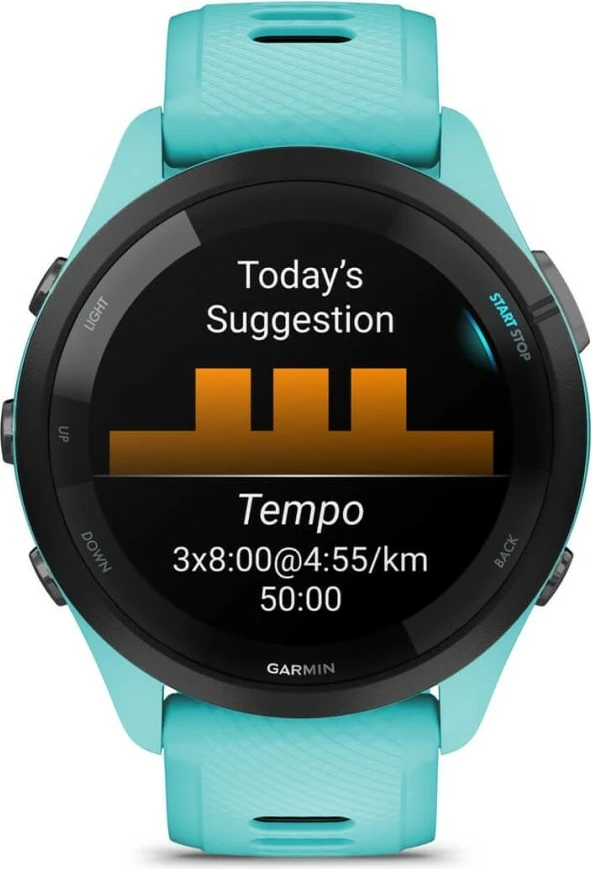 Pametna ura z AMOLED zaslonom Garmin Forerunner 265, 8 GB, GPS, modra