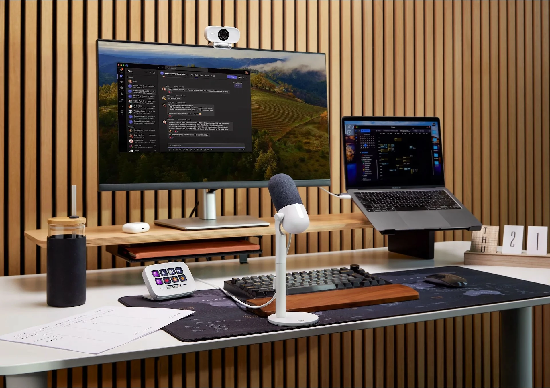 Namizni mikrofon Elgato Wave Neo, USB/3,5 mm, 24 bit, 96 kHz, bel