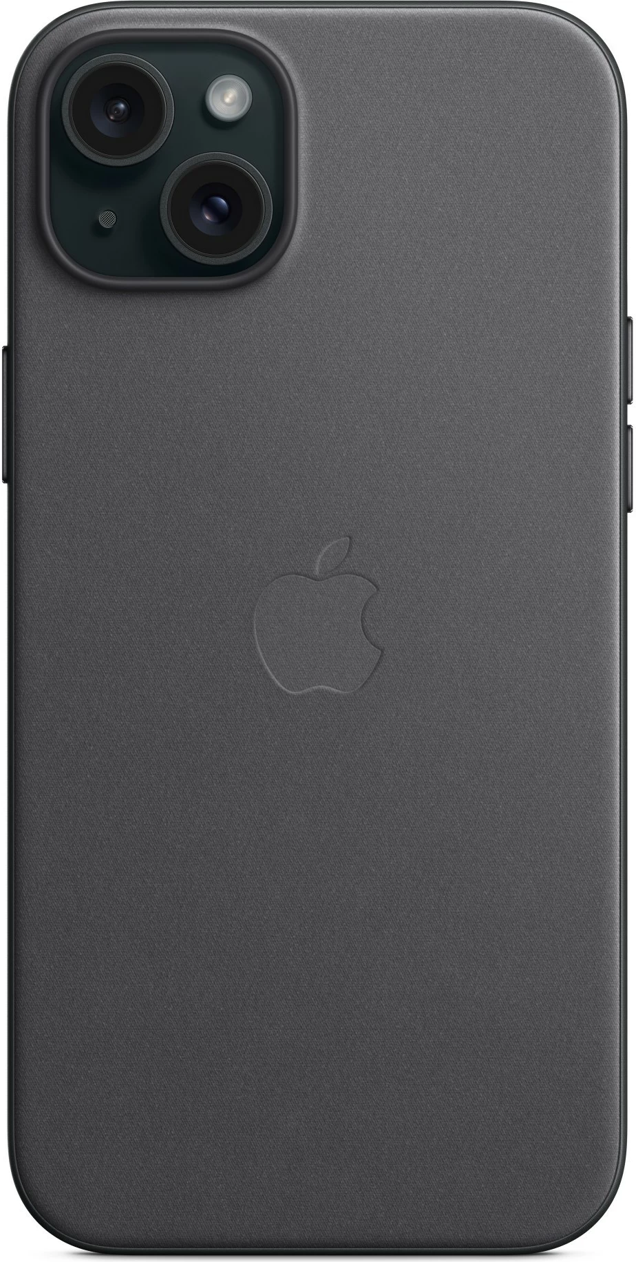 Zaščitni ovoj FineWoven za iPhone 15 Plus, Apple, MagSafe, črn