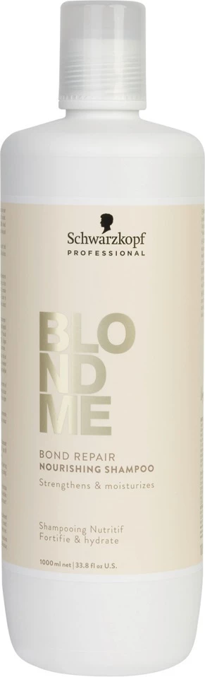 Šampon za izbeljene in oslabljene lase Schwarzkopf Professional BlondMe Bond Repair Nourishing, 1000 ml