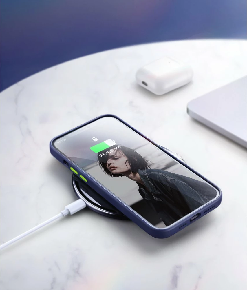 Ovitek za iPhone 12 Pro Max, moder, Joyroom Color Series JR-BP800