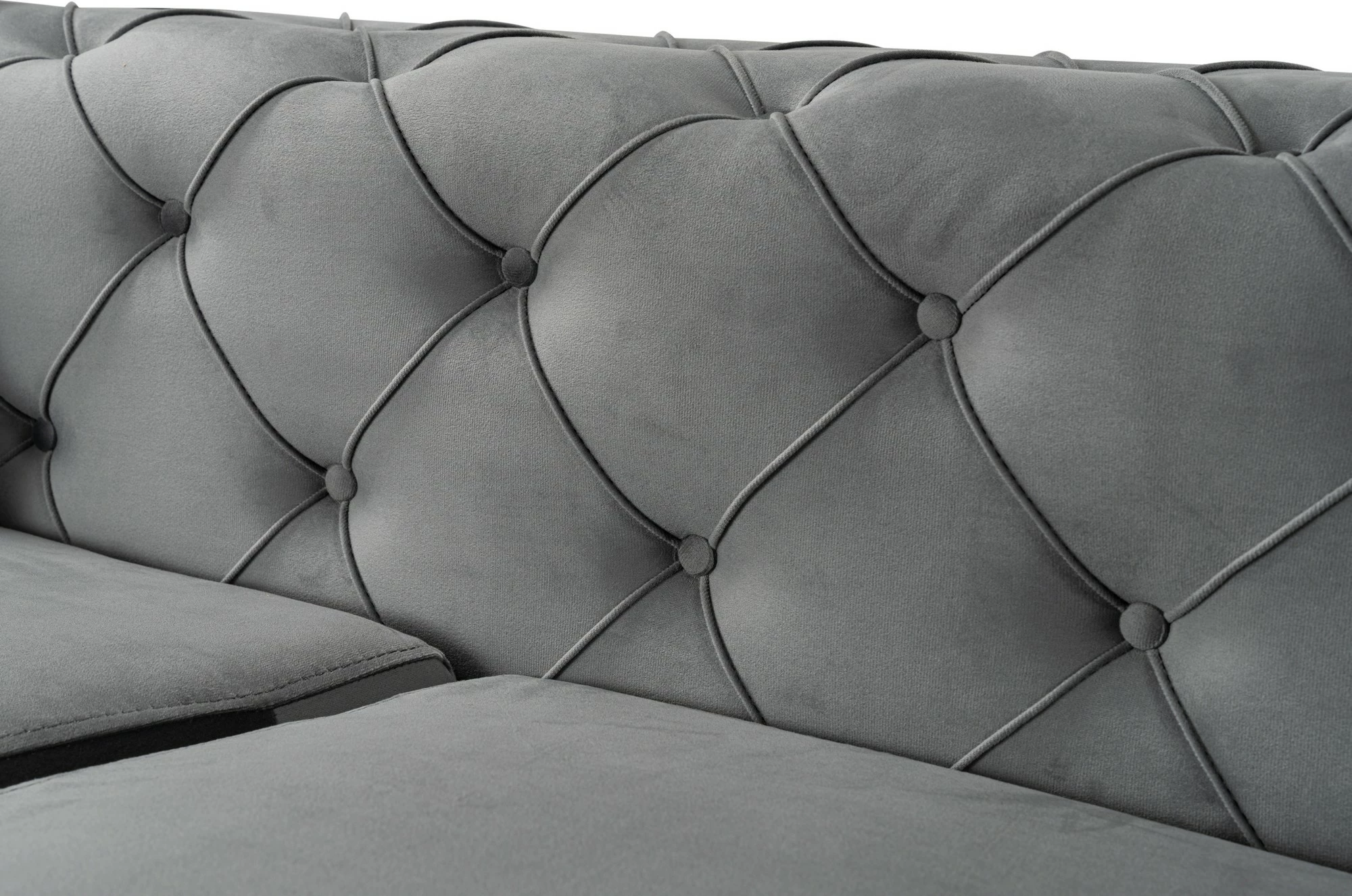 Kotna sedežna garnitura Como Eco, desni kot - Atelier del Sofa, antracit