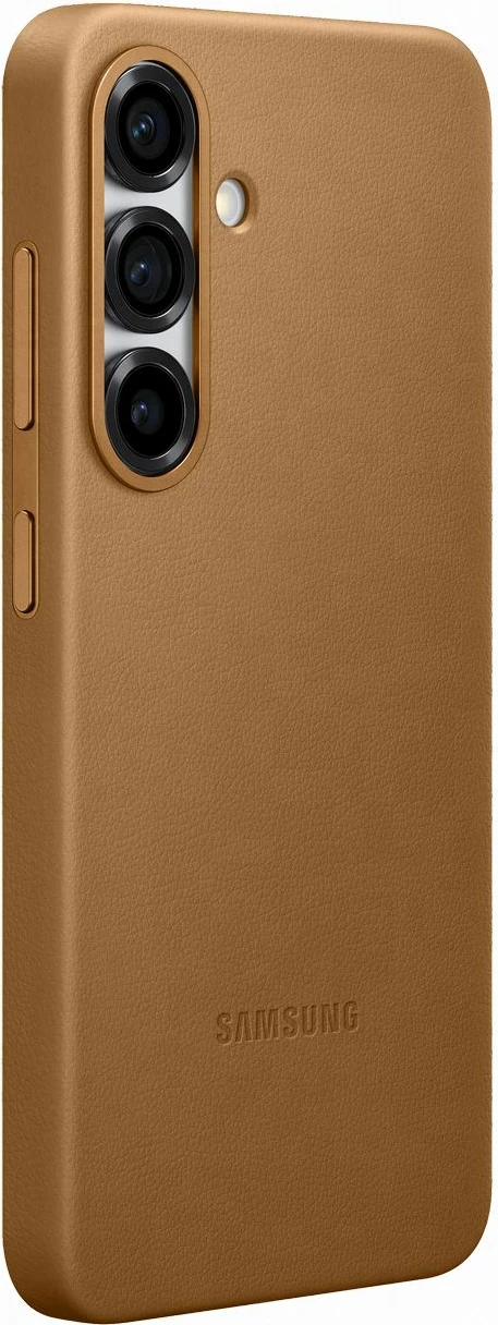 Ovitek za telefon za Galaxy S25, eko usnje, zlata — Samsung KindSuit EF-VS931PFEGWW