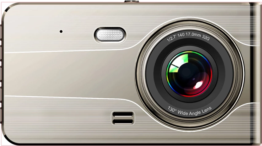 Video snemalnik za avto Hurtel DVR979G z LCD zaslonom, Full HD, G-senzor, vzvratna kamera, bež