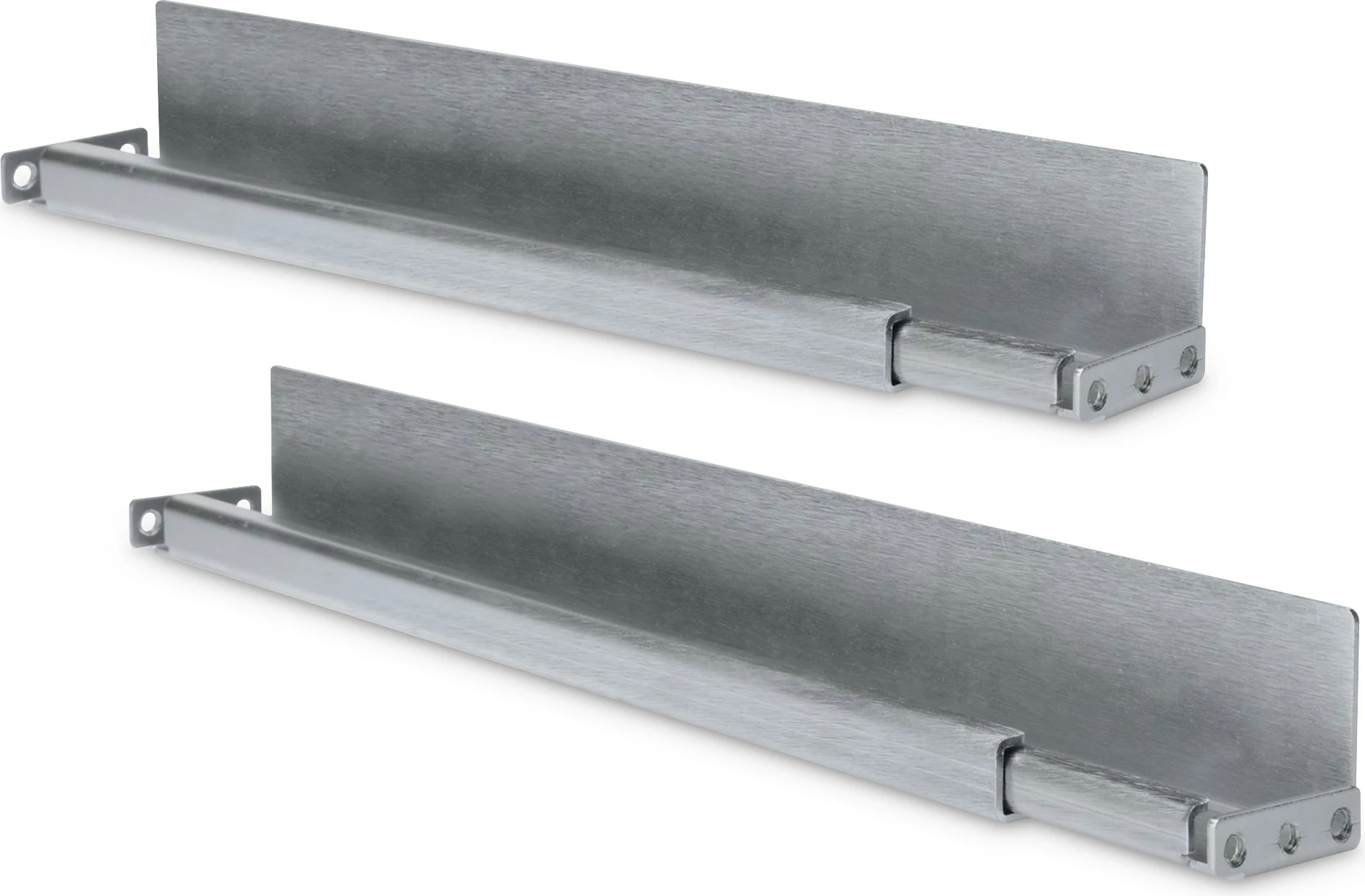 Drsne vodila za 19-palčne omare L-Support Digitus, inox, 100 kg