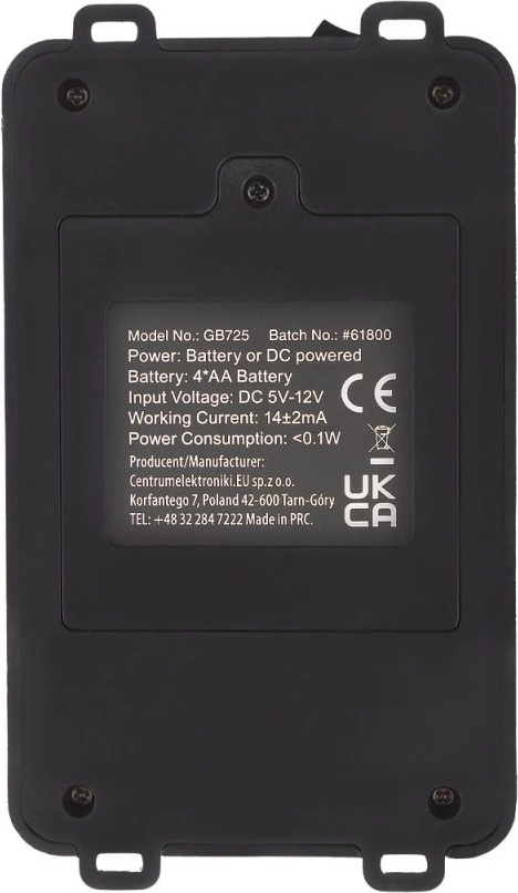 Odganjalec glodalcev GreenBlue GB725, z ultrazvokom in LED, črn