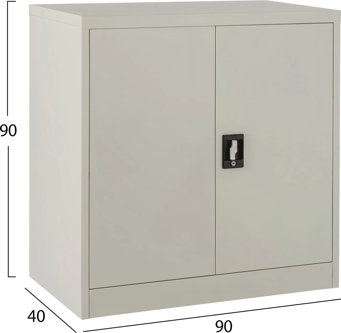 Kovinska omara FH5960.11 s 3 shranjevalnimi prostori svetlo siva 90Χ40Χ90Hcm