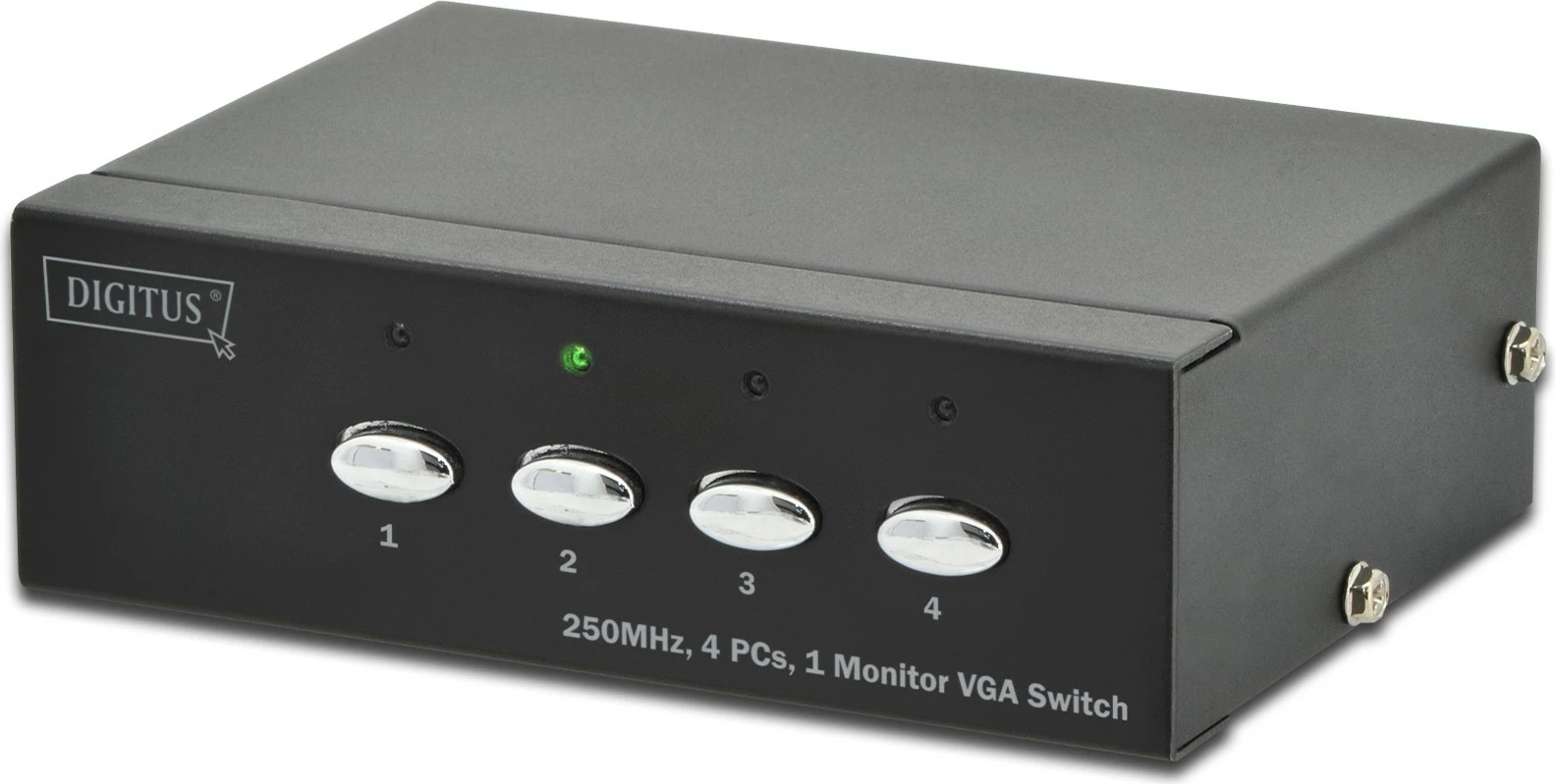 VGA stikalo 4-vhodno, 250 MHz, črno (Digitus)