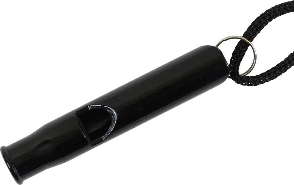 Piščalka za preživetje Helikon, aluminij, črna