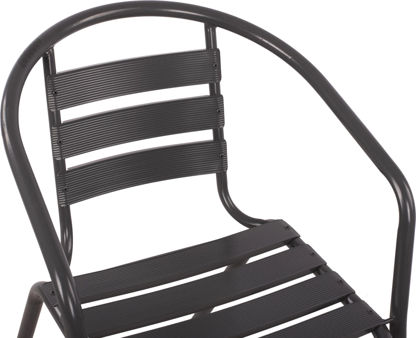 Fotelj Laura kovinsko siva z aluminijastimi rezinami FH5037.01