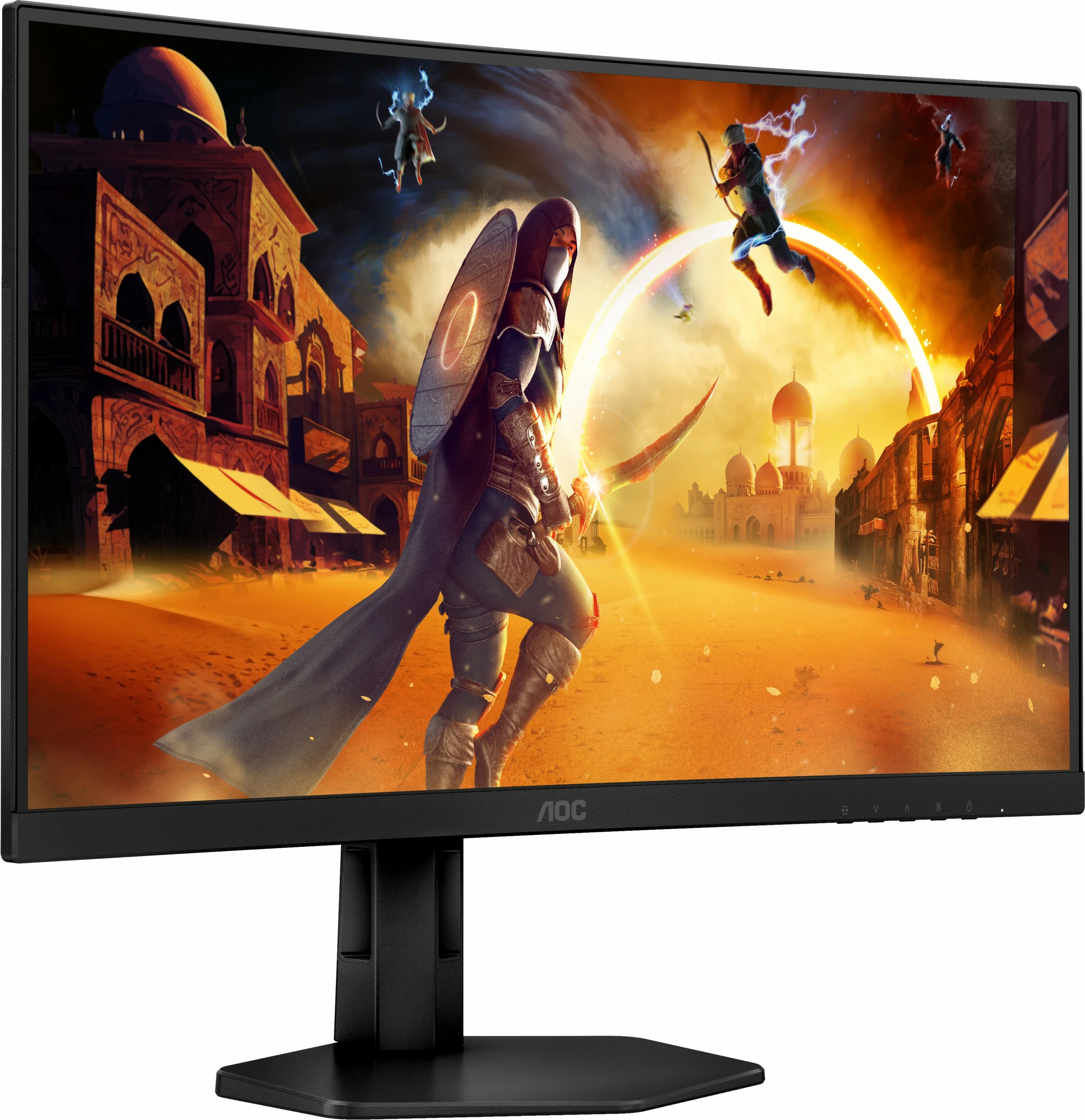 Zakrivljen igralni monitor 27", Quad HD, 180Hz, črn — AOC CQ27G4X