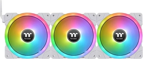 Ventilator za ohišje Thermaltake SWAFAN EX12 RGB 120 mm, 3 kosa, bel