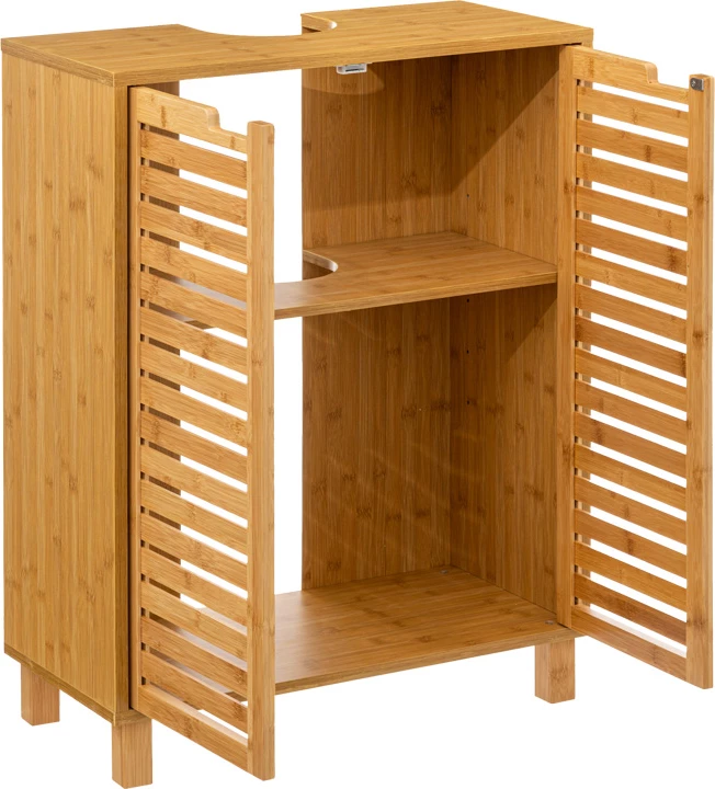 Kopalniška omarica za umivalnik Sicela, naravna barva, 60x28x80 cm