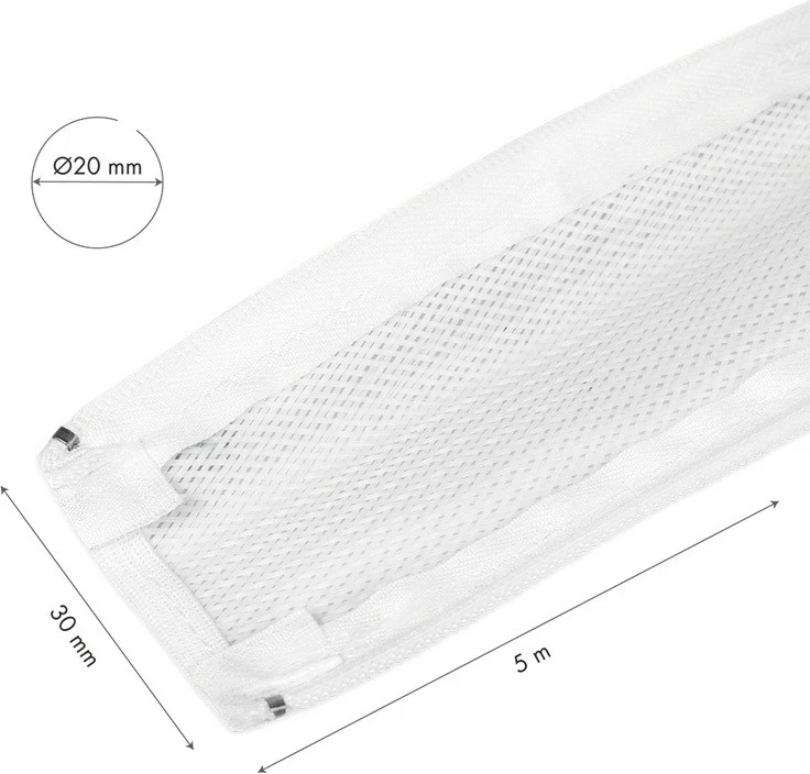 Elastični organizator kablov 5,0 m x 30 mm, bel LogiLink