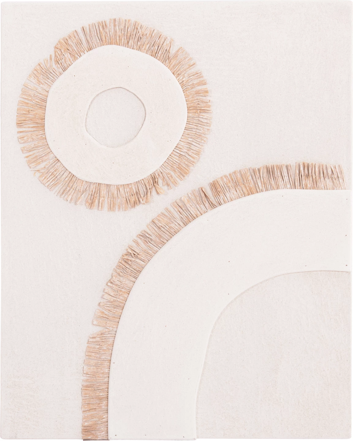 Stenski dekorativni panel pravokotne serije Santorini FH4534 MDF v barvi off white - dekor v bež 48x4.5(debelina)x60Hcm