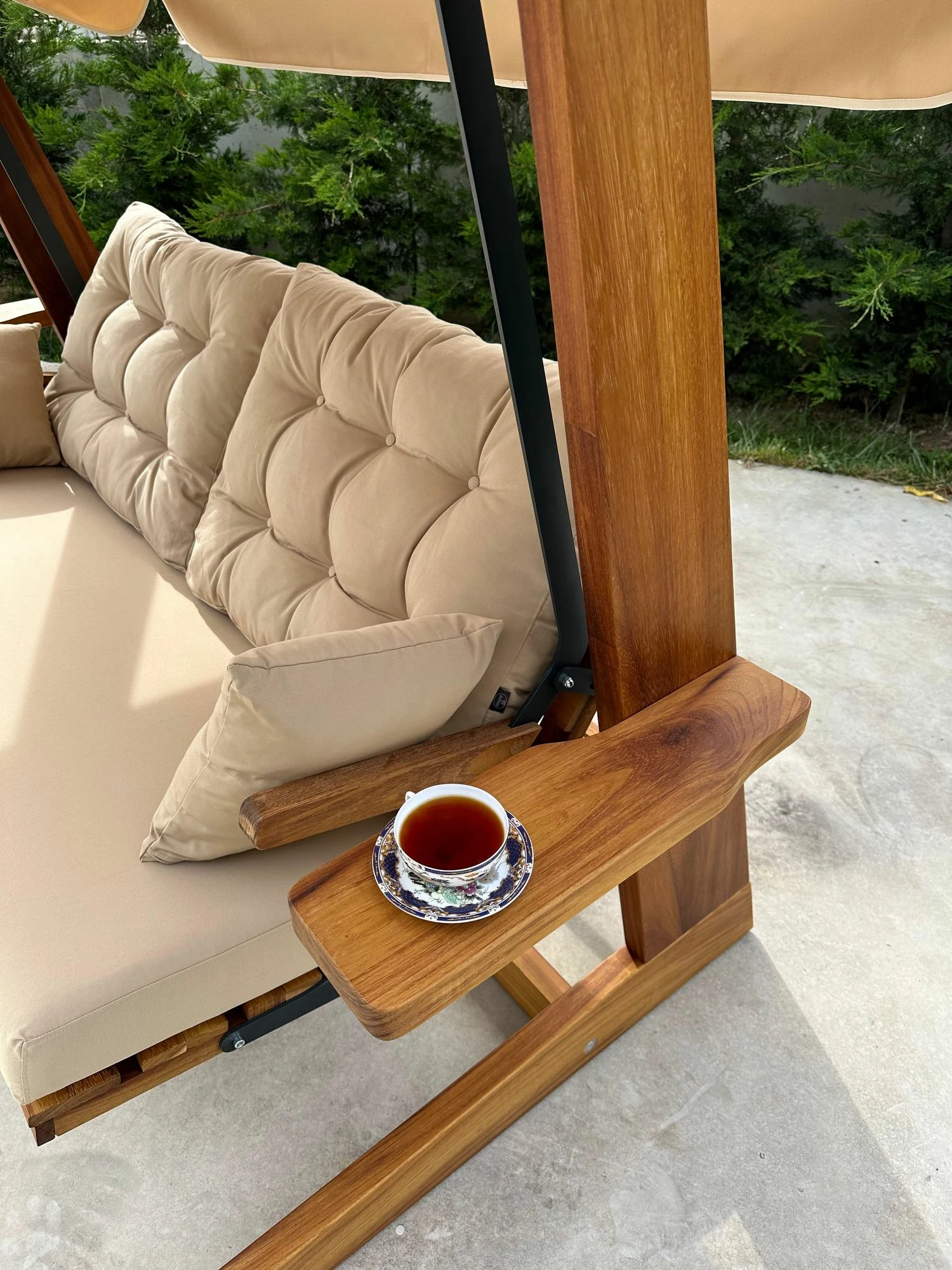 Ljuljajoči vrtni trosed, camel, Skye Decor Sia 2400