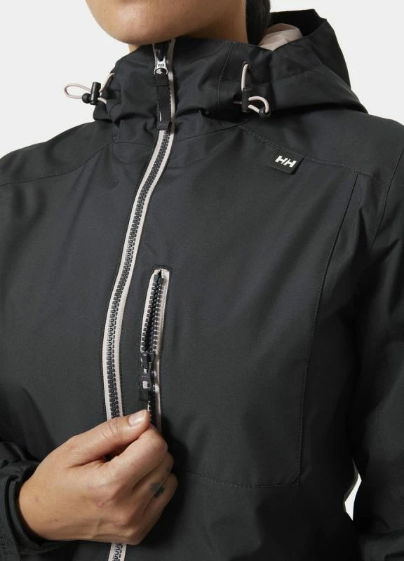 Dolga jakna za ženske Helly Hansen, črna