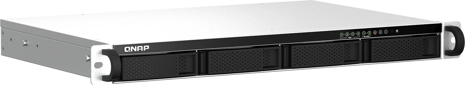 Močan NAS, QNAP TS-464eU, Intel Celeron N5095, 8 GB DDR4, Rack 1U, črn