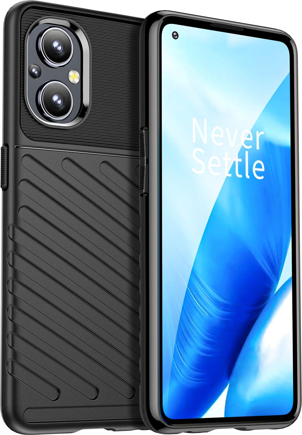 Zaščitni ovitek Hurtel Thunder Case za OnePlus Nord N20 5G, črn