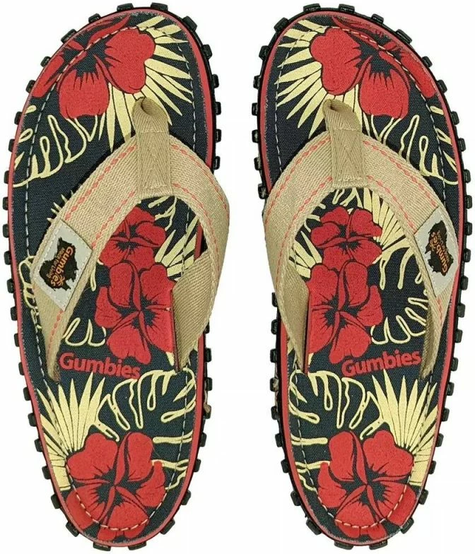 Barve v več barvah Gumbies flip-flops za ženske