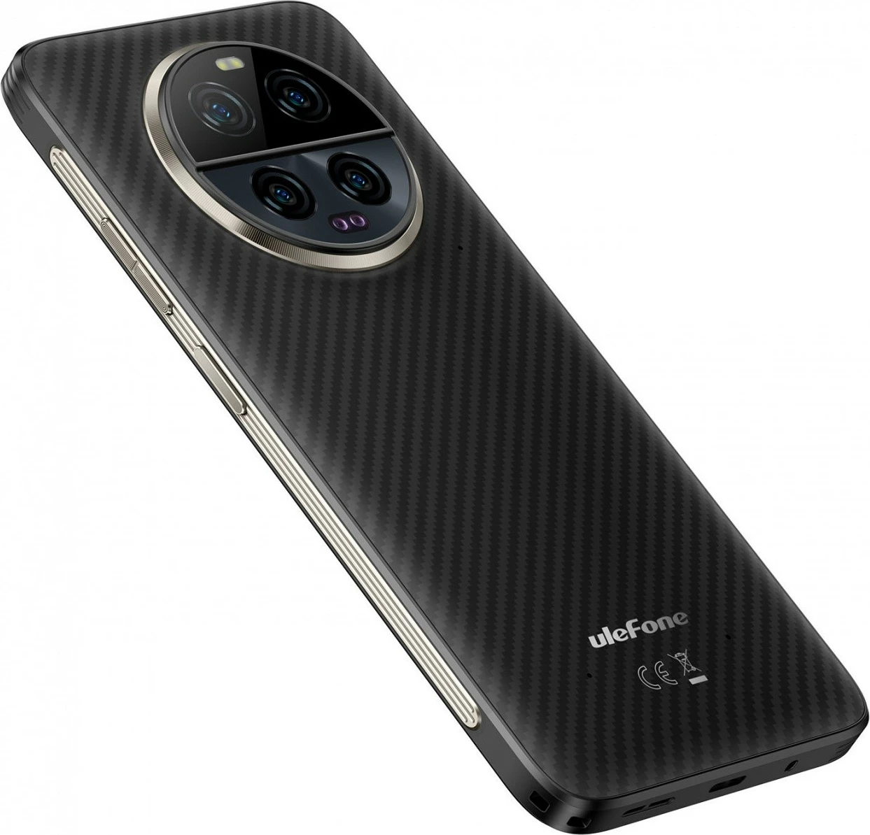 Ultra odporen pametni telefon Ulefone Armor 23 Ultra 5G, 12/512GB, črn