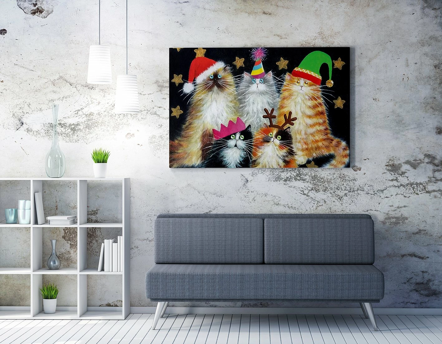 Dekorativna platnena slika, večbarvna, 70 x 100 cm, Wallity WY270