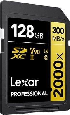 Kartica za pomnilnik Lexar Professional 2000x SDXC, 128 GB, UHS‑II U3 (260/300 MB/s)