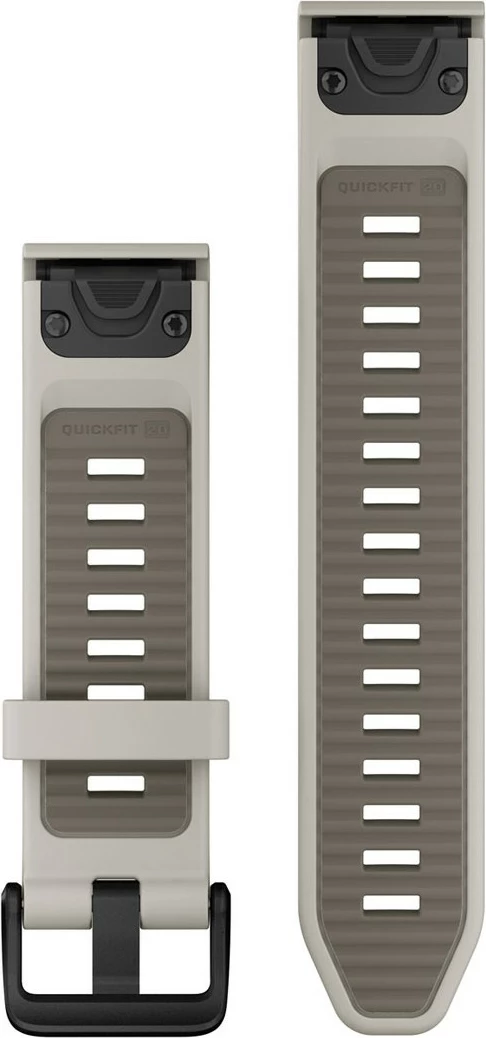 Silikonski pašček Garmin Quickfit, 20 mm, siv, za Approach S70 42 mm, D2 Delta S, Descent Mk2S, Mk3 43 mm, Mk3i 43 mm, epix