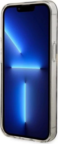 Ovitek za telefon Golden Marble za iPhone 14 6.1", MagSafe, črn - Guess