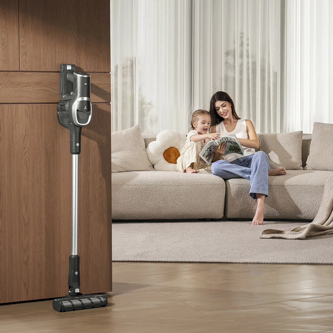 Brezžični sesalnik JIMMY JV83 Pro, 500 W, 0,5 L, z LED zaslonom, črn