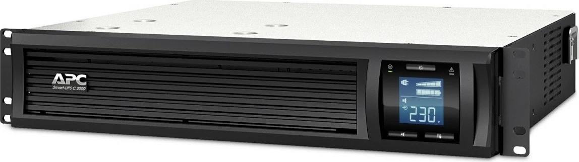 UPS 2000 VA, 1300 W, za montažo v rack (2U), črn, APC Smart-UPS C SMC2000I-2U