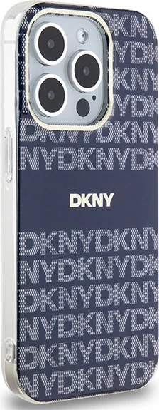 Zaščitni ovitek Mono & Stripe MagSafe, DKNY za iPhone 15 Pro, moder