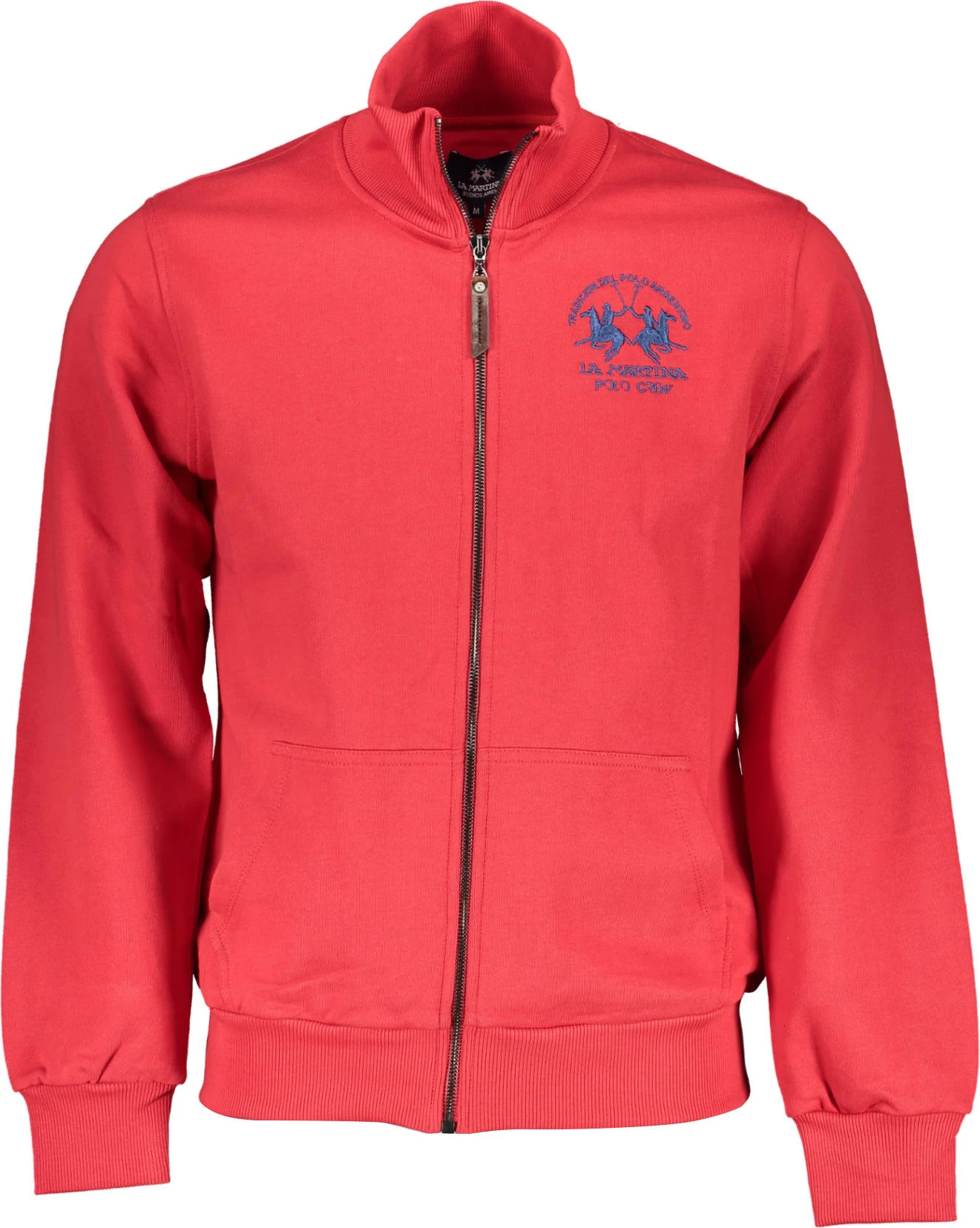Pulover z zadrgo za moške, rdeč LA MARTINA