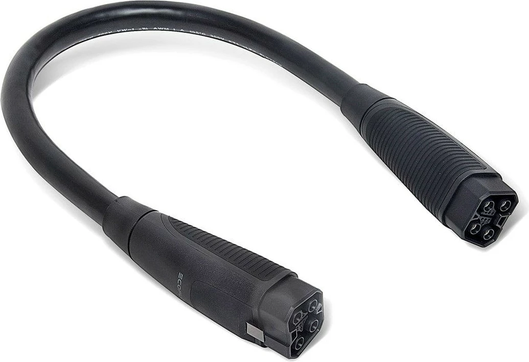 Kabel za baterijo EcoFlow L48DH-0.75M, EcoFlow, DELTA Pro, črn