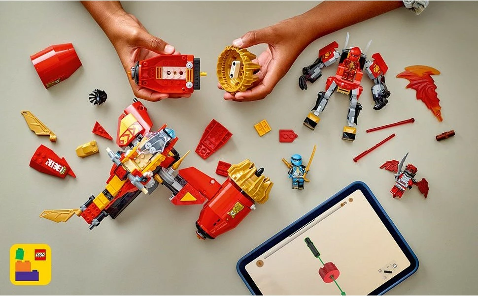 Gradbeni set Kais Mech Storm Rider LEGO Ninjago 71830, 333 kosov, večbarven