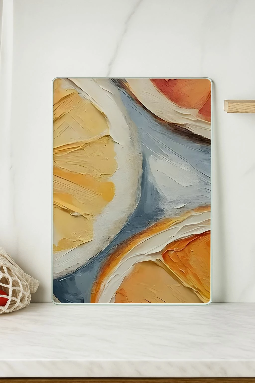 Deska za rezanje iz kaljenega stekla, večbarvna, 20 x 30 cm, Hermia