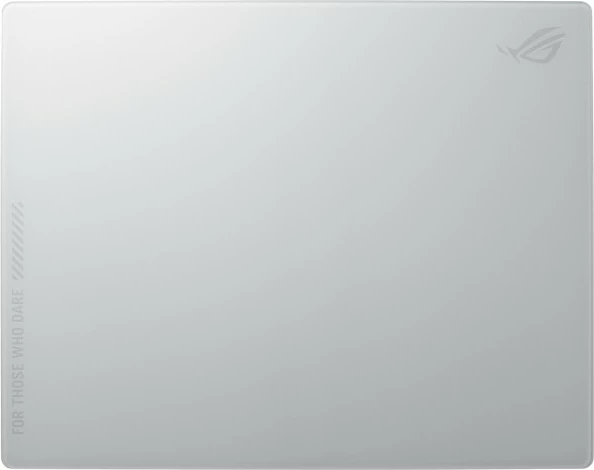 Podloga za miško ASUS ROG Moonstone Ace L, bela, kaljeno steklo, silikon, gaming model