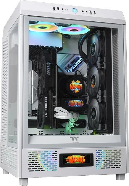 LCD panel za ohišje The Tower 500 Snow, Thermaltake, bel