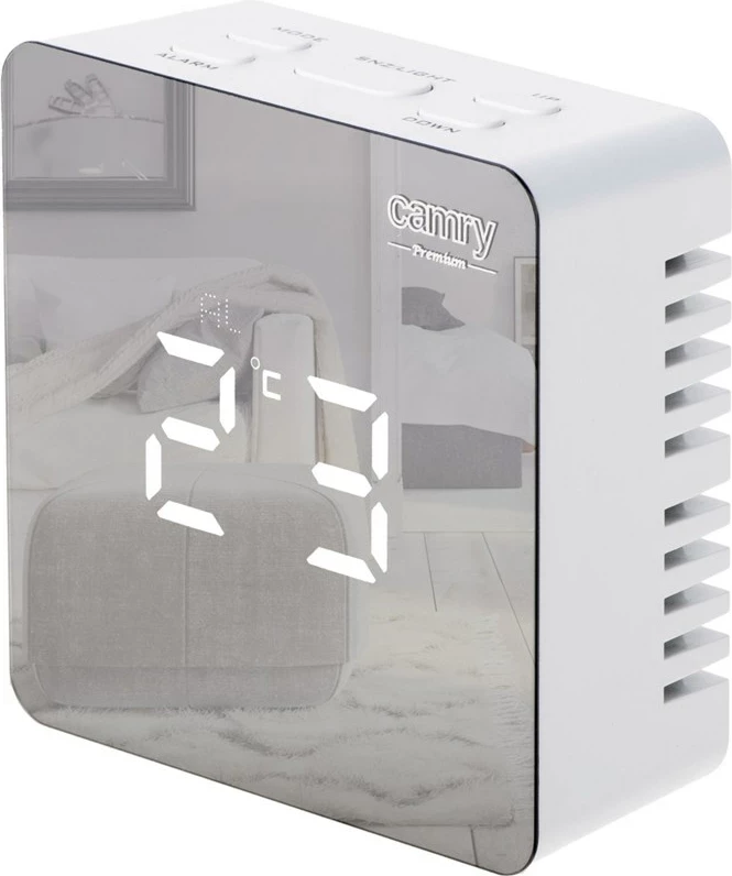 Budilka Adler CAMRY CR 1150w z LED zaslonom, črna
